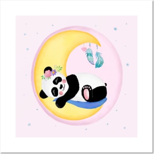 Baby Panda girl Posters and Art